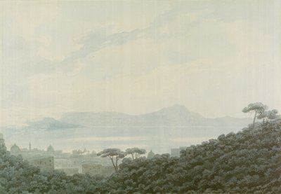 De baai van Napels vanaf Capodimonte, Italië, c.1790 door John Robert Cozens